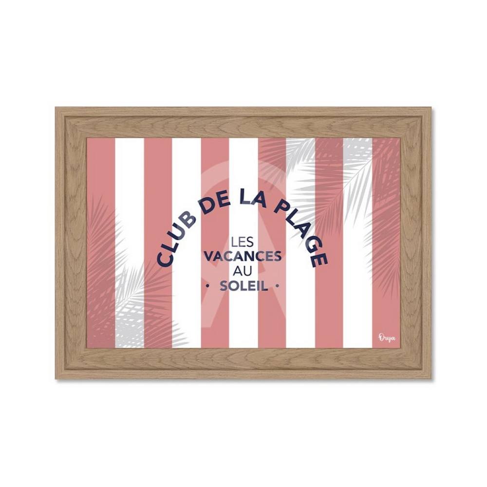 Mini Cadre Club de la Plage Rose