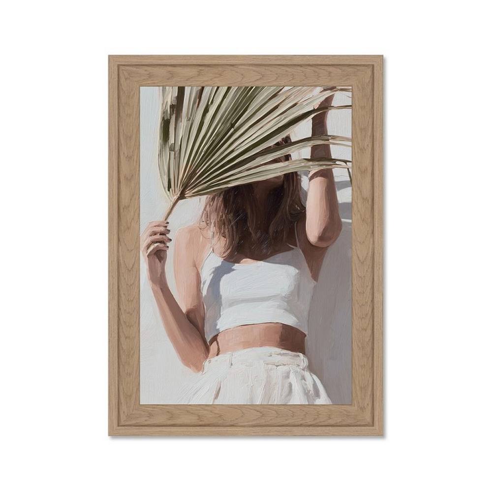 Mini Cadre Femme Ombre Palmier