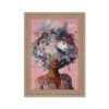 Mini Cadre Portrait Femme Floral