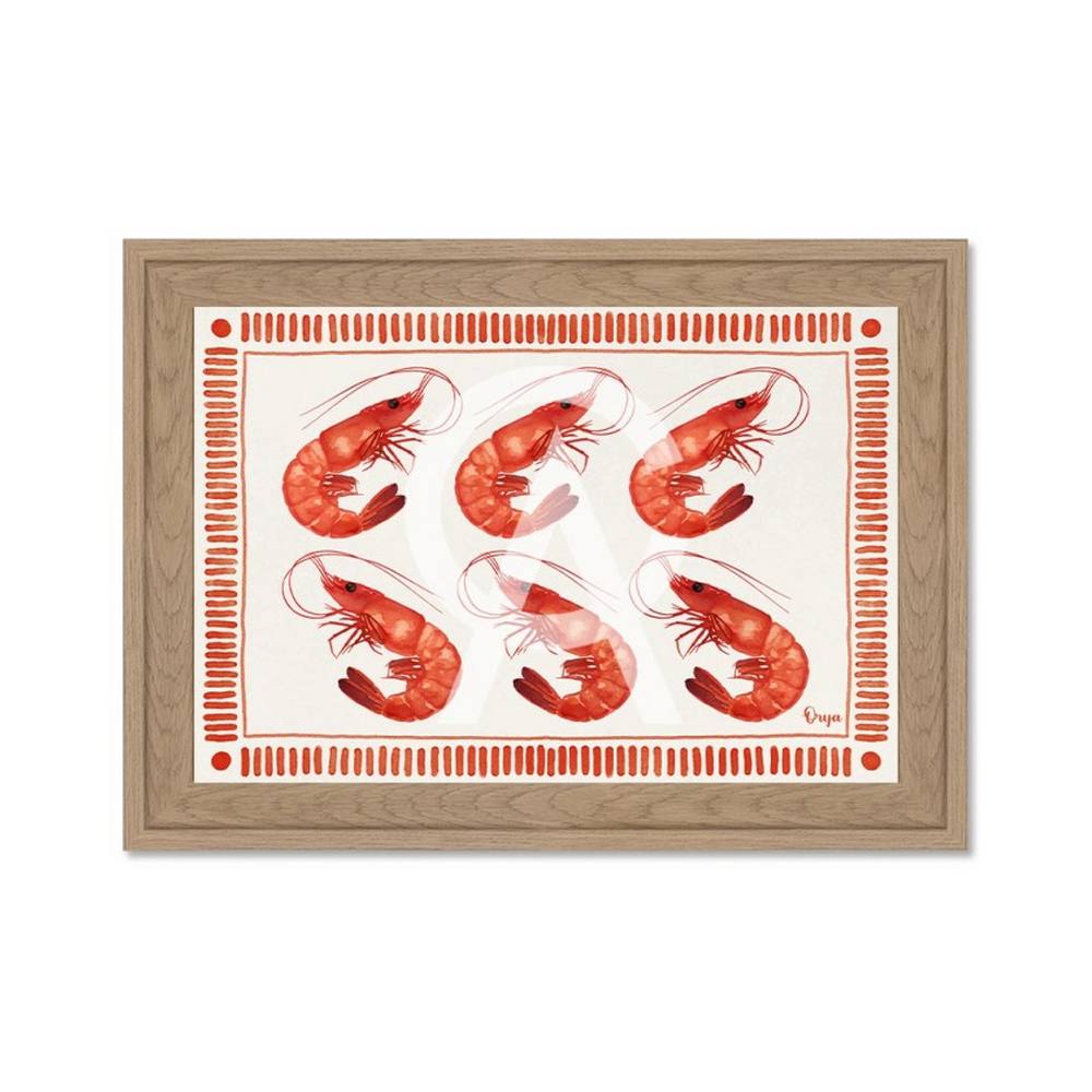 Mini Déco Crevettes Oranges