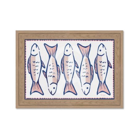 Mini Décoration Murale Poissons Minimaliste