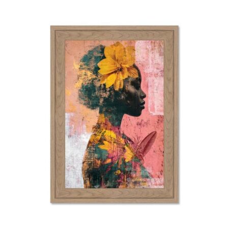 Mini Décoration Murale Profil Femme