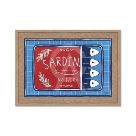 Mini Décoration Murale Sardines Rouges