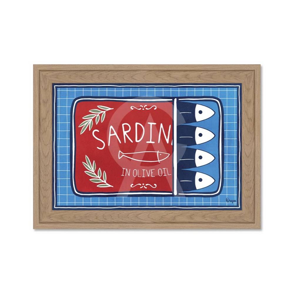 Mini Décoration Murale Sardines Rouges