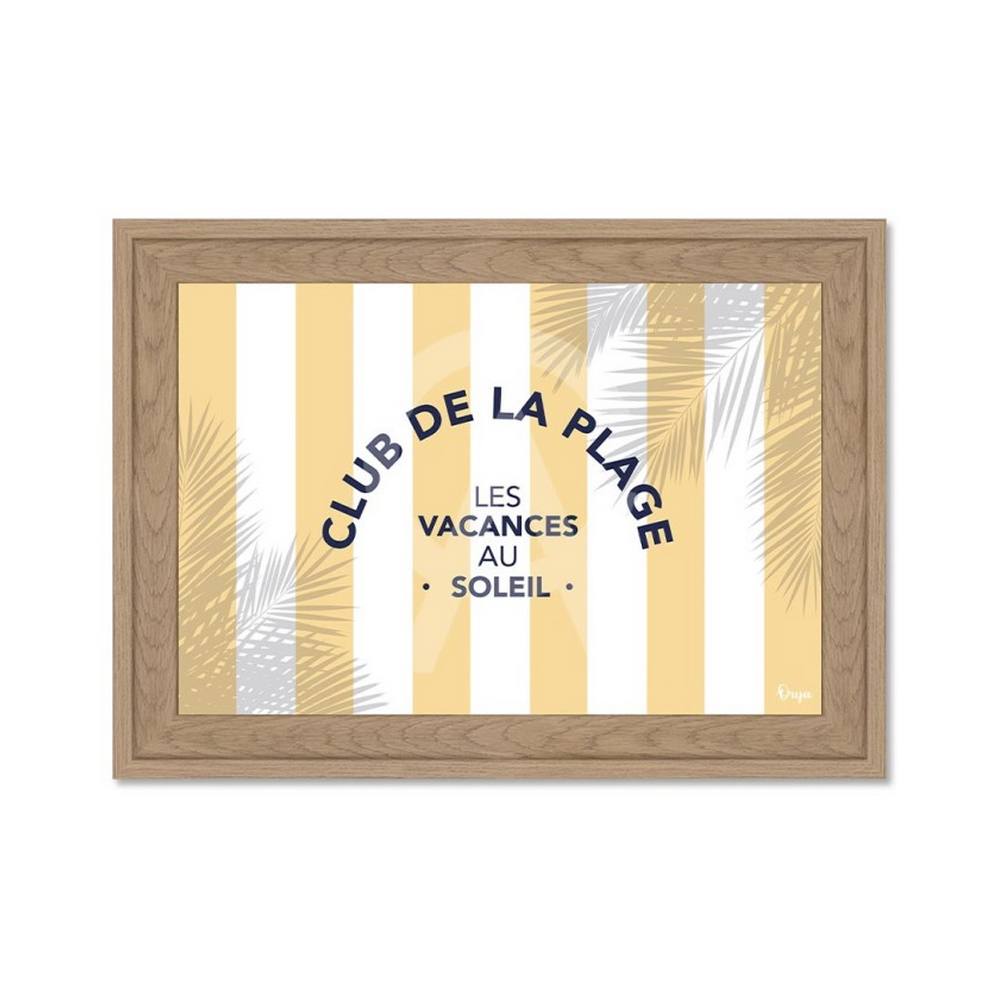 Mini Tableau Club de la Plage Jaune