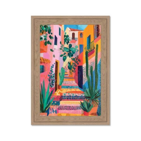 Mini Tableau Ruelle Multicolore