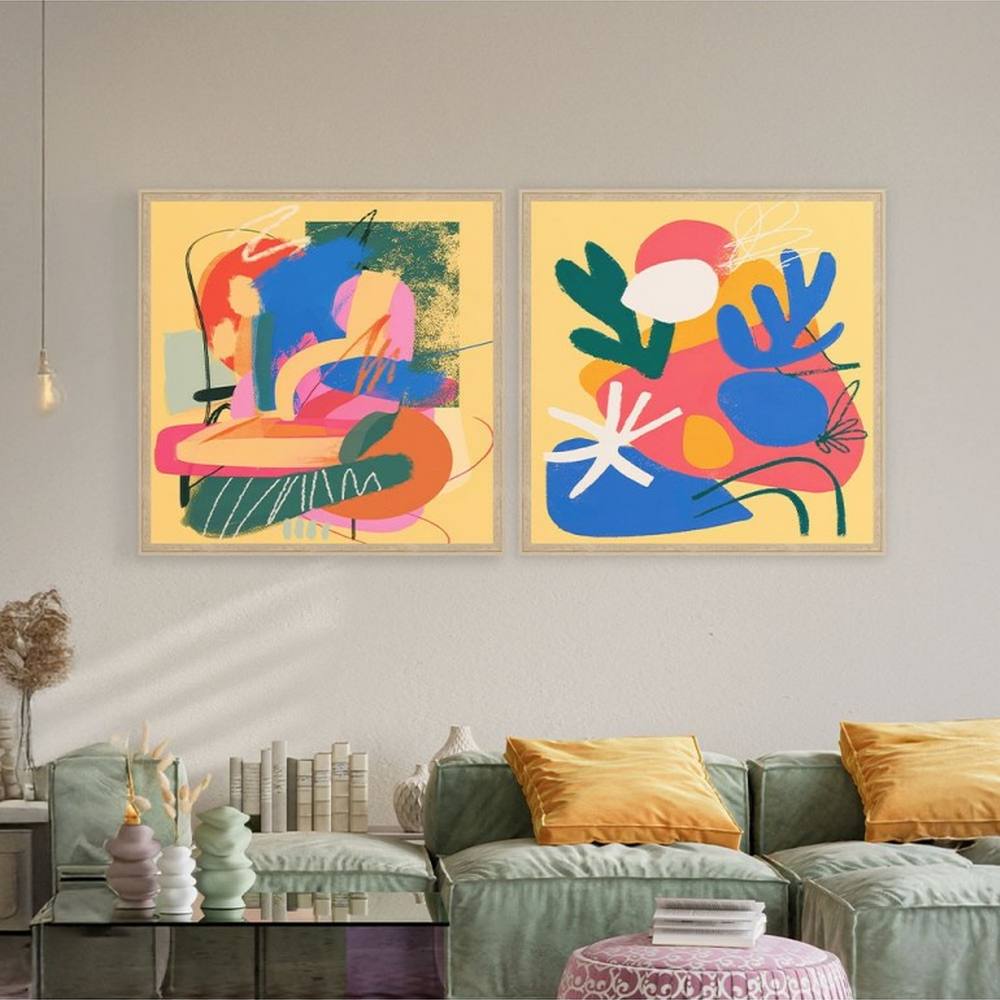 objet_decoratif_abstrait_jaune_vert_bleu_orange_orya_caf_26089_26088 Objet Décoratif Abstrait Jaune Vert Bleu