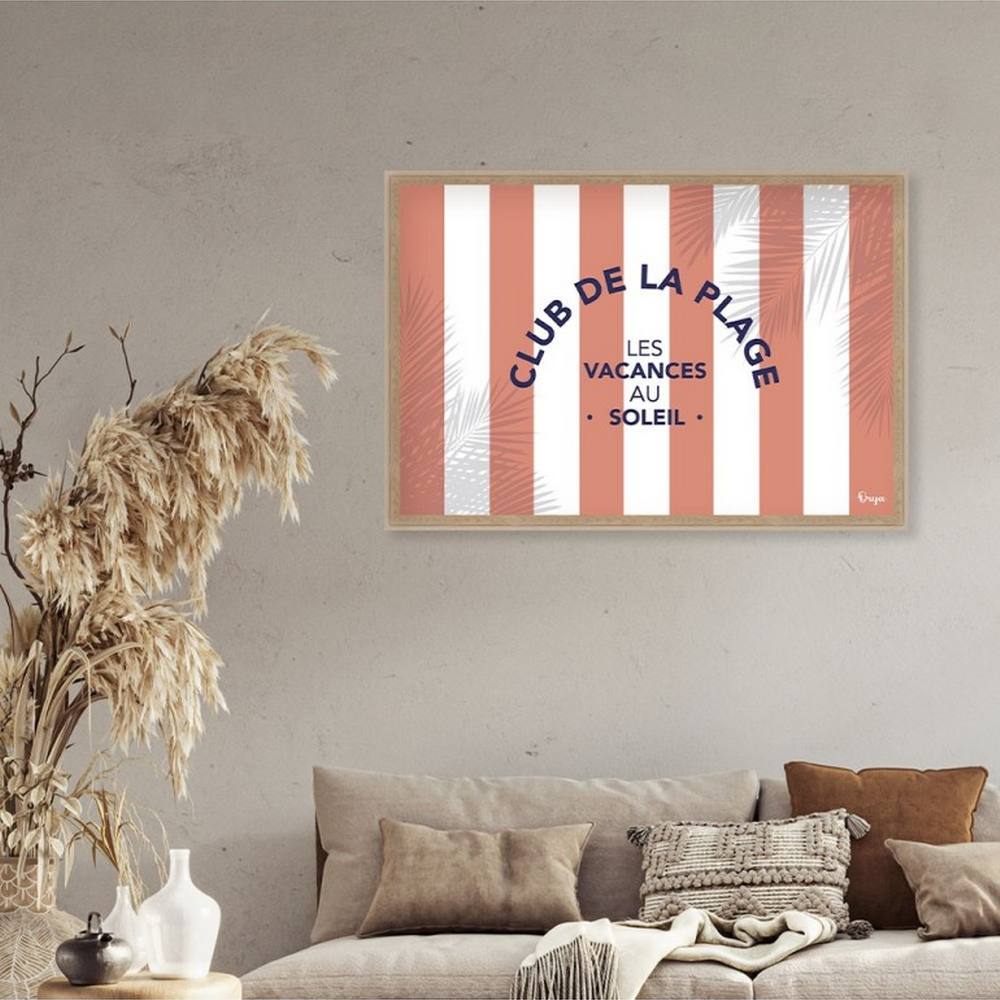 Objet décoratif Club de la Plage Rouge