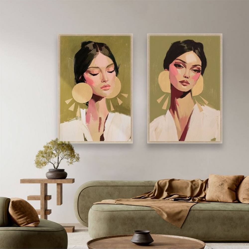 objet décoratif femmes boucles oreille