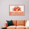 objet decoratif tourteau orange