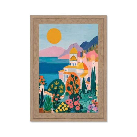 Petit Cadre Village Coloré