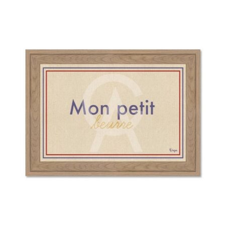 Petit Encadrement Mon Petit Beurre Jaune