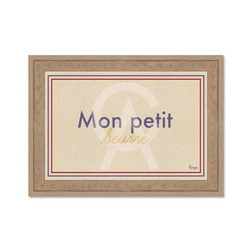 Petit Encadrement Mon Petit Beurre Jaune