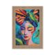 Petit Encadrement Portrait Féminin Coloré