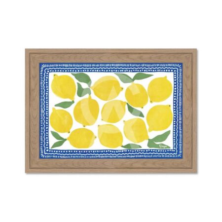 Petit Tableau Citrons Décoratif