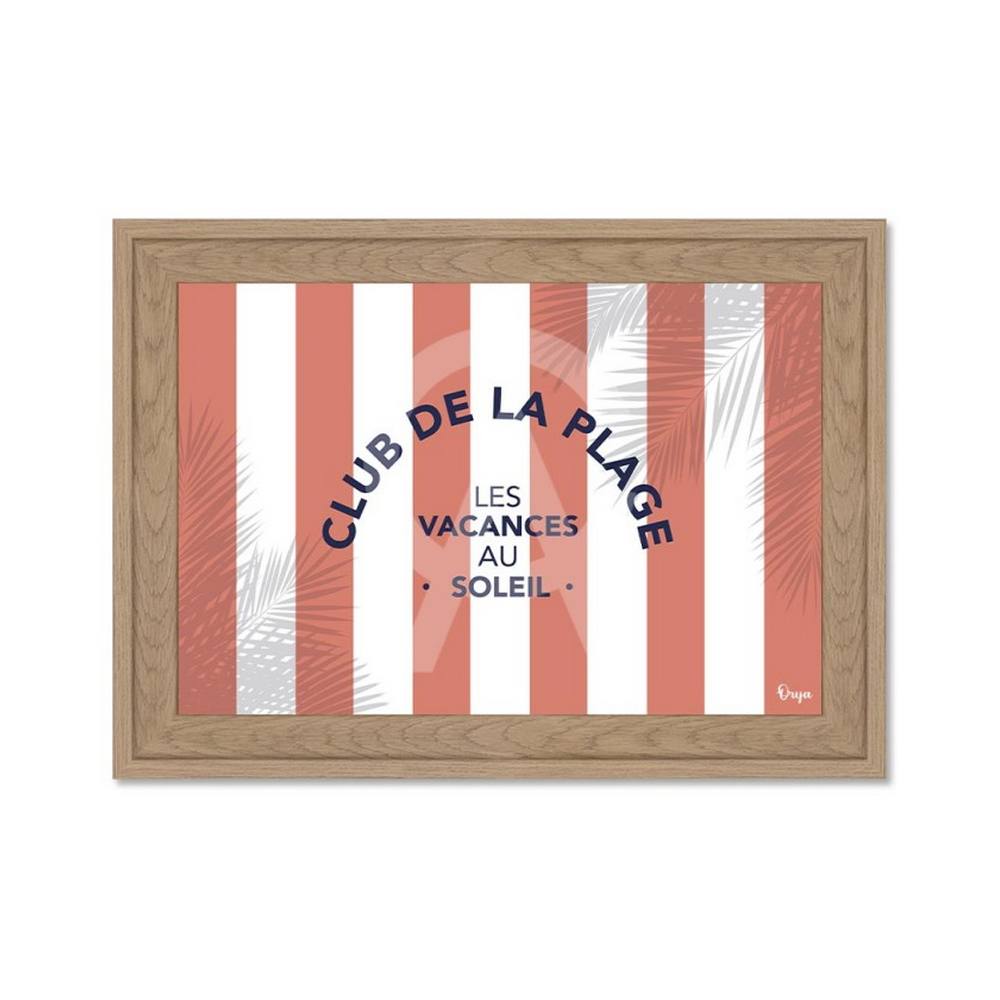 petit_tableau_club_de_la_plage_orange_retro_orya_les_minis_ombre_palmiers_cat_25158 Petit Tableau Club de la Plage Rouge