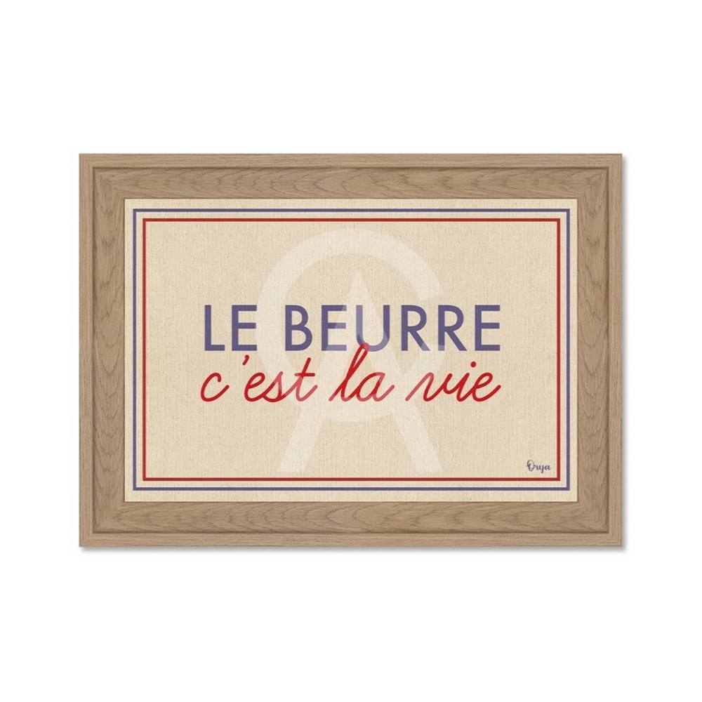 Petit Tableau le Beurre c'est la Vie