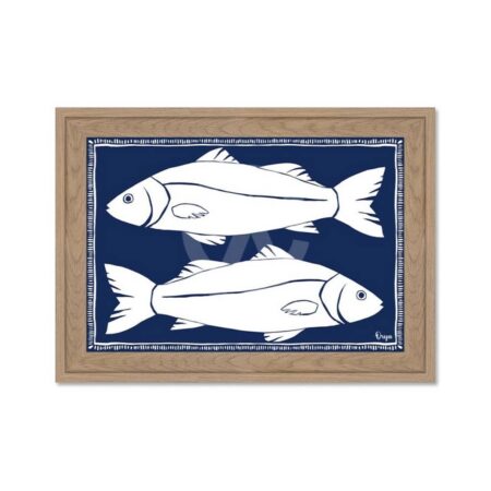 Petit Tableau Poisson Blanc