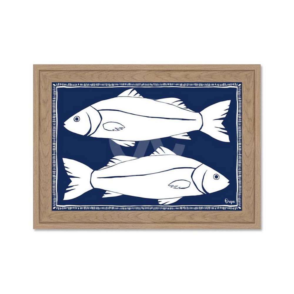 Petit Tableau Poisson Blanc