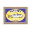 Petit Tableau Sardine Jaune