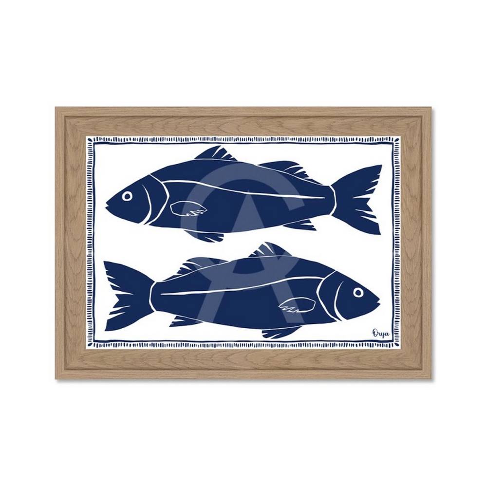 Petite Déco Poisson Bleu Marine