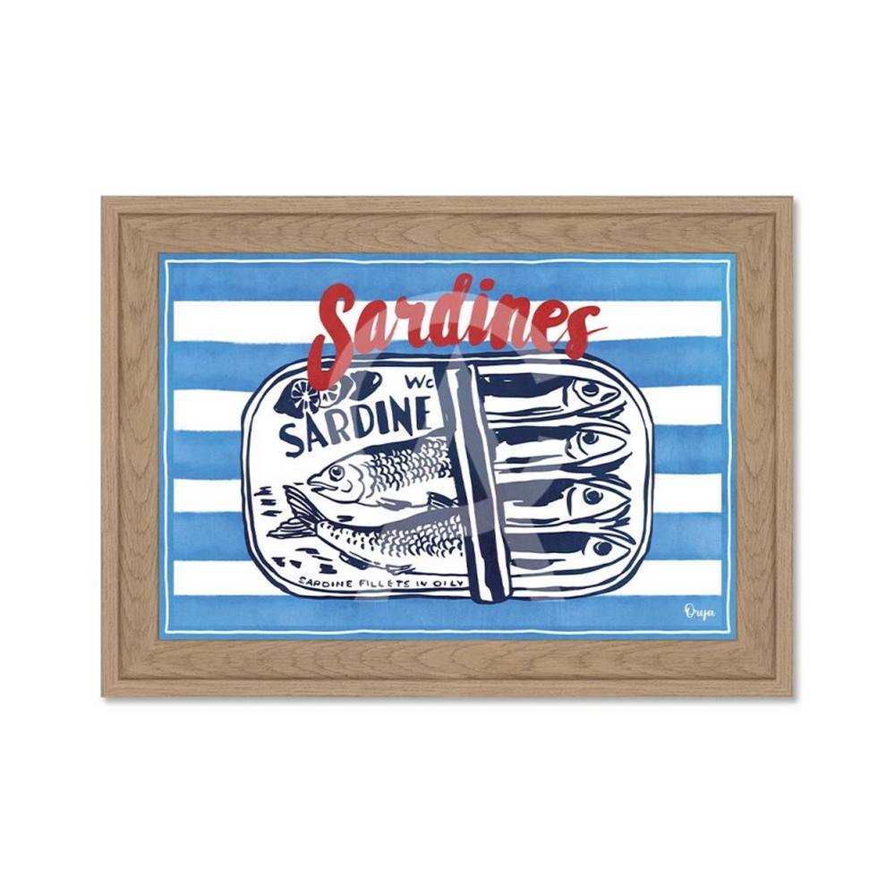 Petite Décoration Murale Boite Sardines