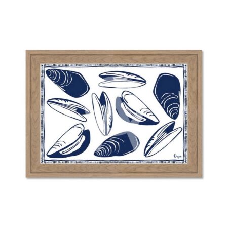 Petite Décoration Murale Moules Blanches