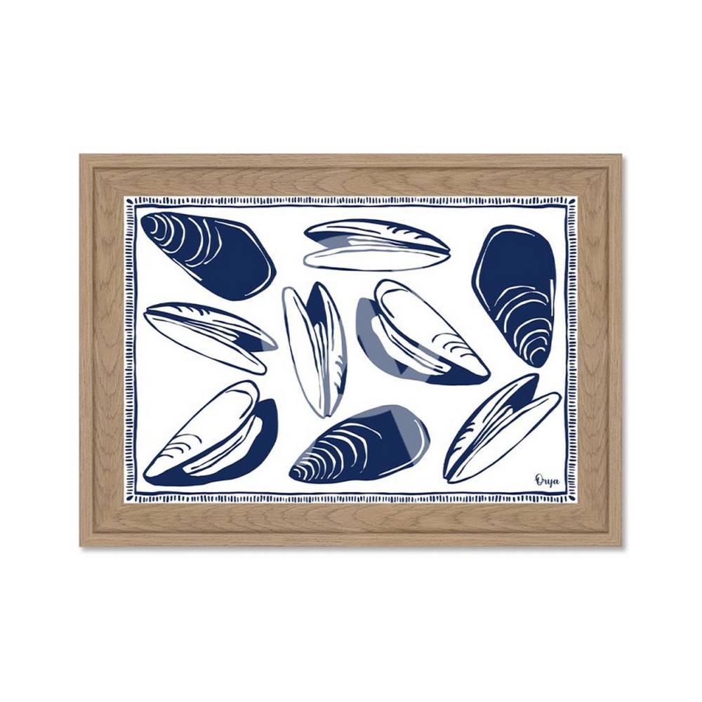 Petite Décoration Murale Moules Blanches