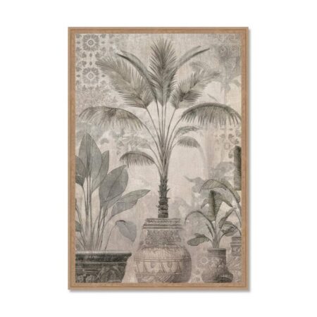 Tableau Arbres Exotiques Beige