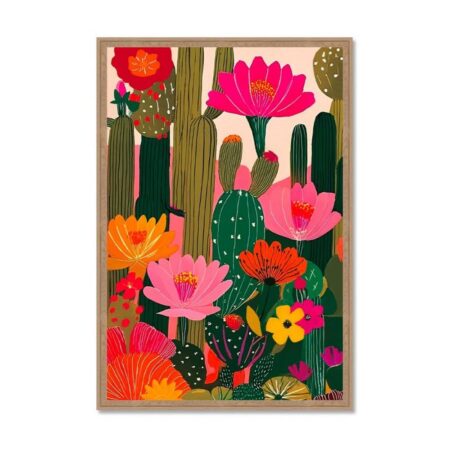 Tableau Cactus et Fleurs