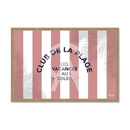 Tableau Club de la Plage Rose