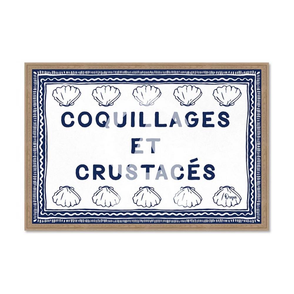 Tableau Coquillages et Crustacés Blanc