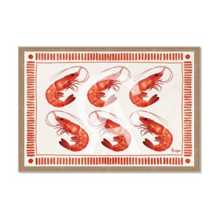 Tableau Crevettes Oranges Orya