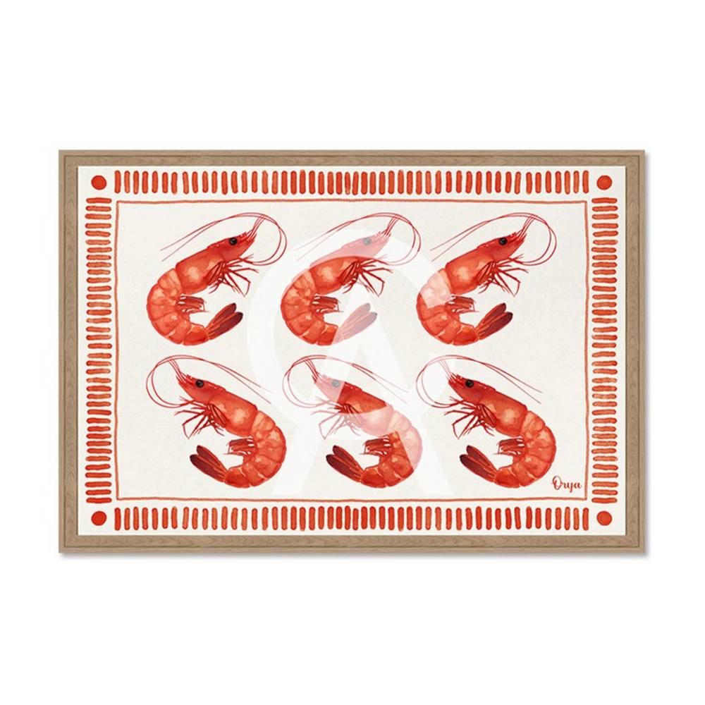 Tableau Crevettes Oranges Orya