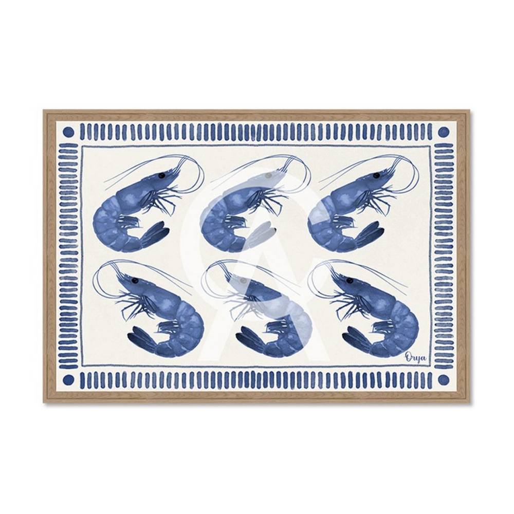Tableau Crevettes Bleues Orya