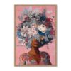 Tableau Femme Cheveux Fleuris
