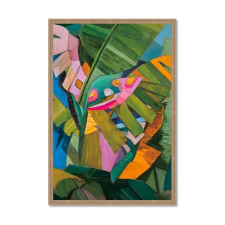 Tableau Feuillage Tropical Coloré