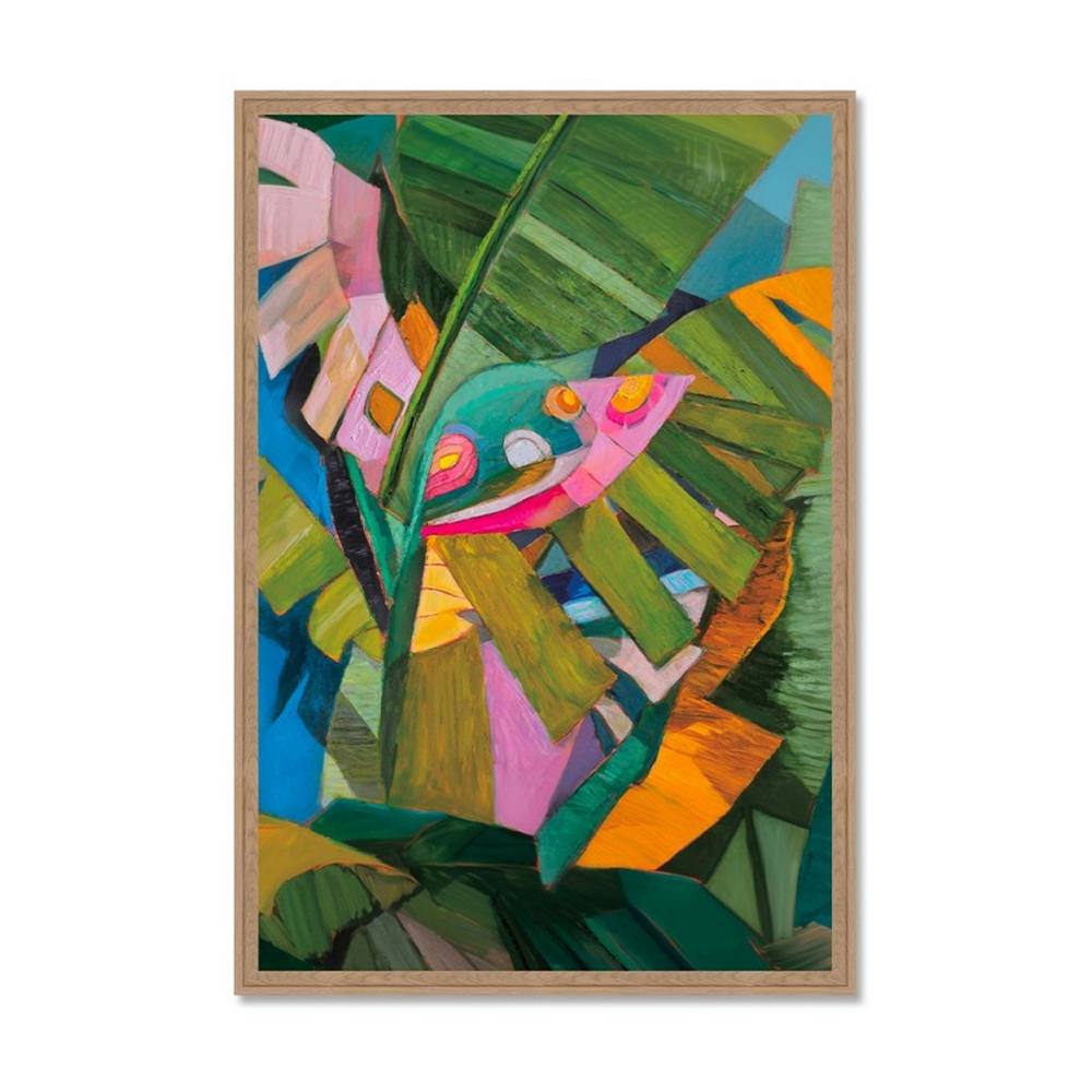 Tableau Feuillage Tropical Coloré