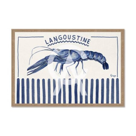 Tableau Langoustine Bleue