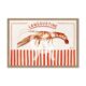 Tableau Mural Langoustine Orange