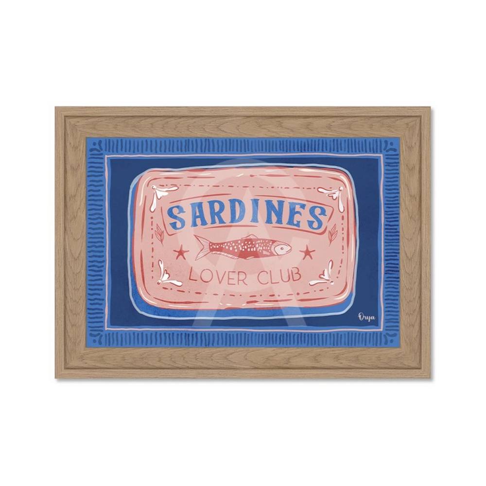 Tableau Petit Format Sardines Lover Club