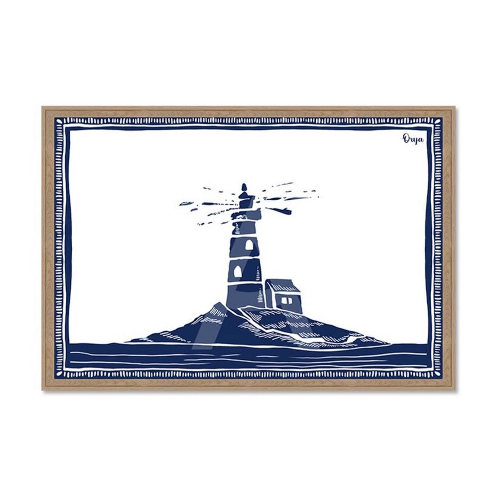 Tableau Phare Bleu Blanc
