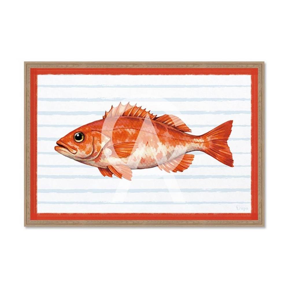 Tableau Poisson Rouge Orya