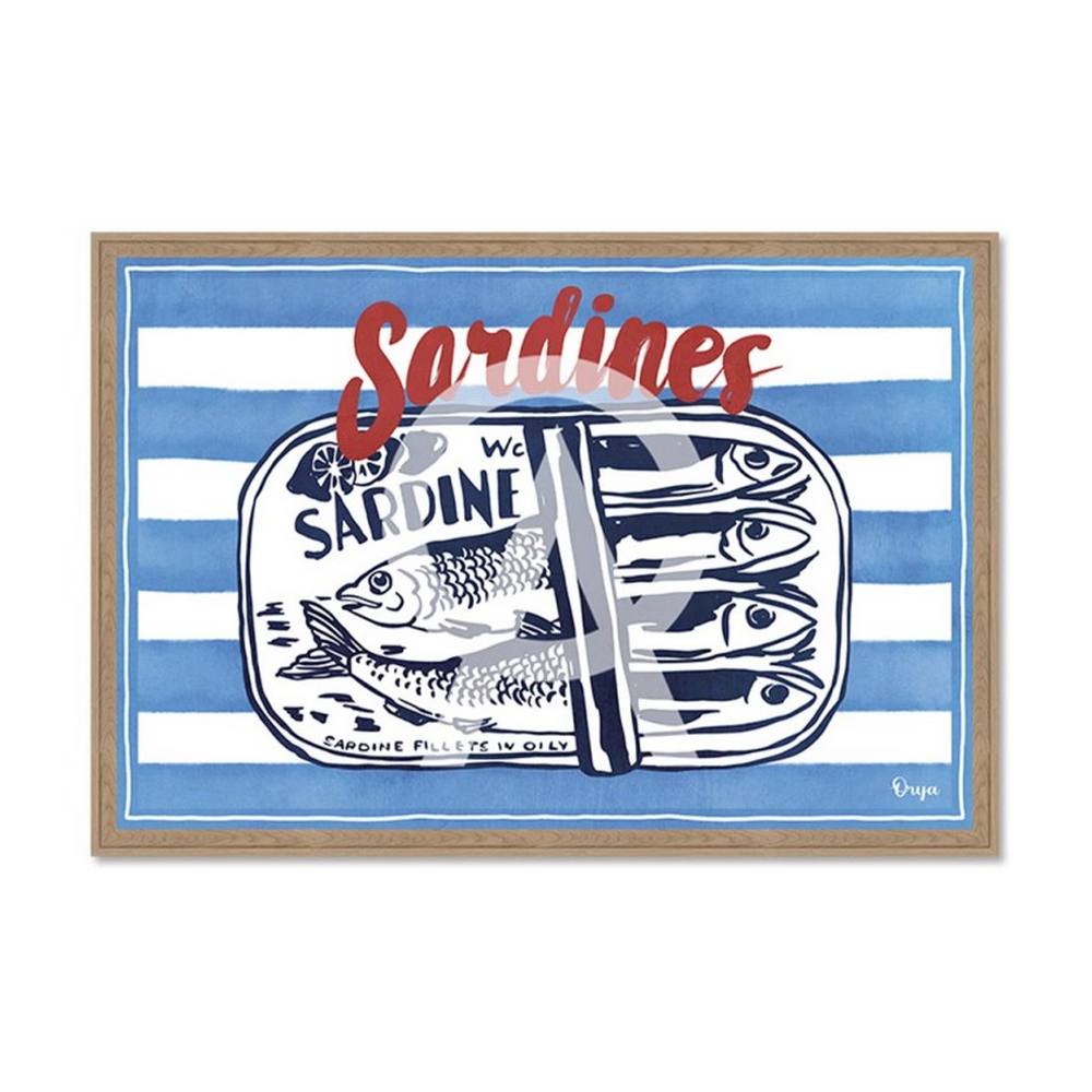 Tableau Sardines Converse Bleu