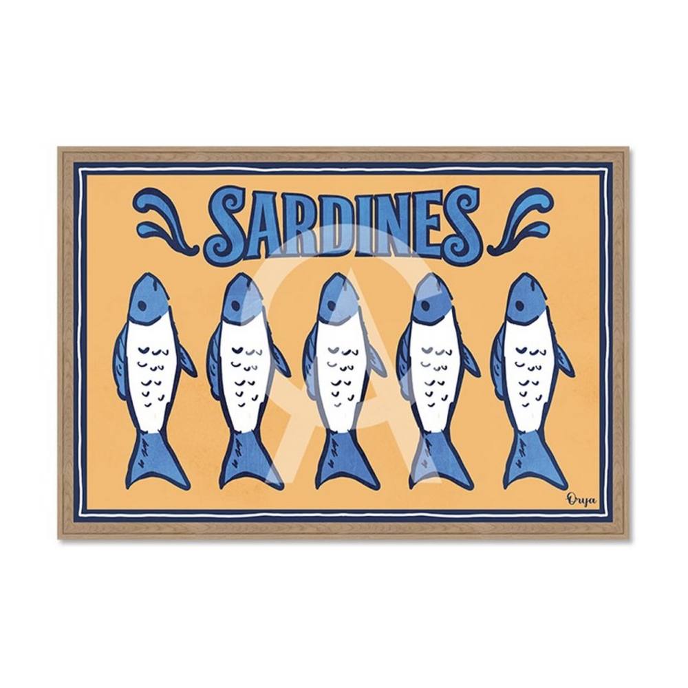 Tableau Vintage Original Sardines