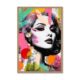 Tableau Visage Femme Pop Multicolore