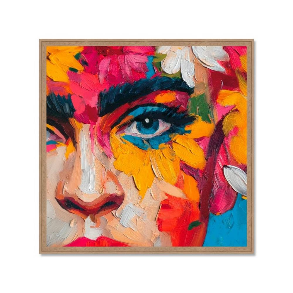 Tableau Visage Multicolore Orya