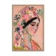 Tableau Visage Stylisée Femme Foulard