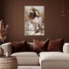 cadeau_toile_femme_assise_boheme_deco_salon_03.3550 cadeau toile femme assise bohème déco salon