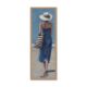 Cadre Femme Robe Bleu Plage